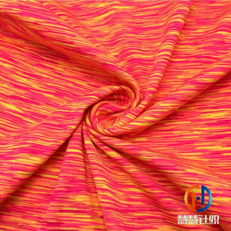 Polyester/nylon spandex space dyed fabric for activewear