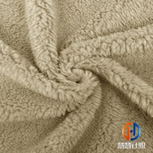 Polyester fleece knit fabric sherpa for blanket bonded fabric
