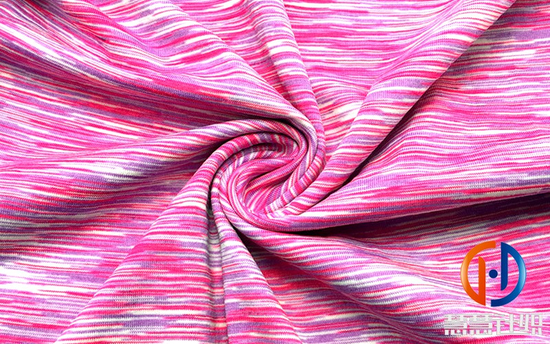 Polyester spandex space dyed fabric for yoga activewear